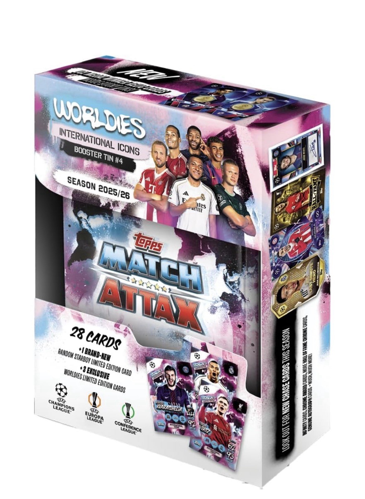 Topps UCC Match Attax 2025/26 - Mini Tin - International Icons BRAND NEW