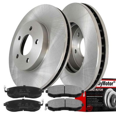 296mm Front Slotted Rotors Ceramic Pads 07-12 Nissan Altima 13 S Coupe 31464