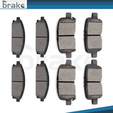 Front And Rear Ceramic Brake Pads Kit Set Fits 2003 2004 2005 2006 Acura MDX