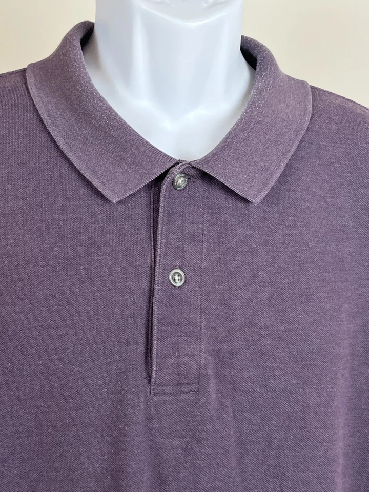 Camisa Polo Eddie Bauer Para Hombre XL Púrpura Minimalista Golf Rendimiento Deportivo Preppy Foto 2 de 4