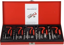 131-Piece Metric Thread Repair Kit with HSS Drill Inserts for M5 to M12