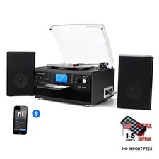 Bluetooth Record Player Turntable with Stereo Speaker, LP Vinyl to MP3