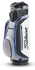 Titleist Lightweight Club 14 Cart Bag - With Strap And Headcover BLACK / White