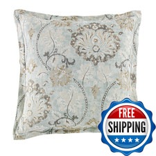 H Hiend Accents Hiend Accents Dalia Euro Sham Pillow Cover 27X27 Inch Light
