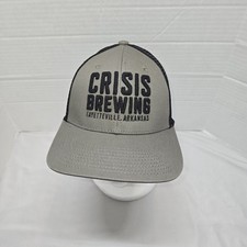 Crisis Brewing Trucker Hat Snapback Mesh Back Baseball Cap Beer Fay Ar Nwot