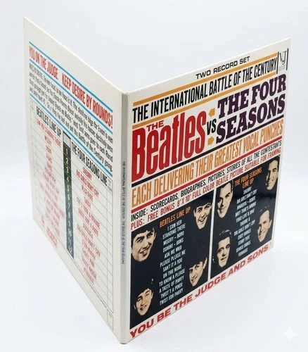 The Beatles vs Four Seasons Mono Gatefold Custom reprint no vinyl