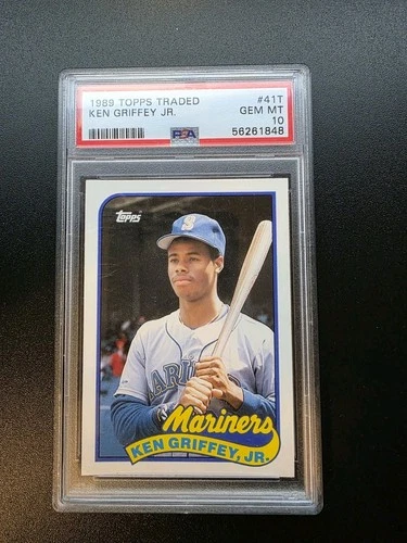 1989 Topps Traded Ken Griffey Jr. #41T Rookie PSA 10 Seattle Mariners