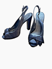 Nine West Y2K Peep Toe Slingback Heels Sexy Cocktail Formal 8.5 AS IS