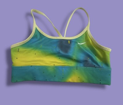 Nike Girl's Indy Seamless Sports Bra (Girls Medium) - Light Green