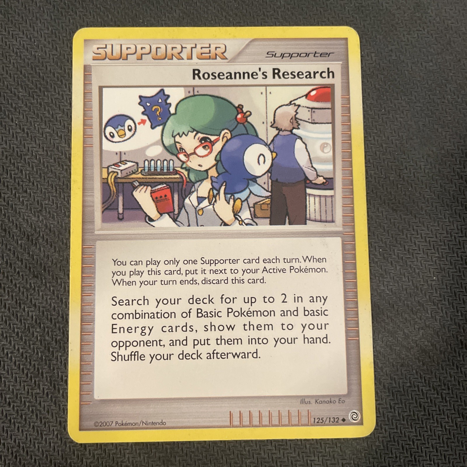 Roseanne's Research 125/132 Pokemon Secret Wonders Uncommon 2007 LP