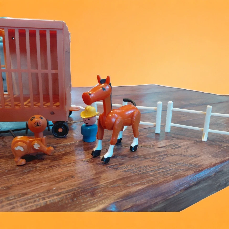 Playskool Zoo Tren Set Figuras Juguete Animales Personas Jaula Carro Foto 4 de 4