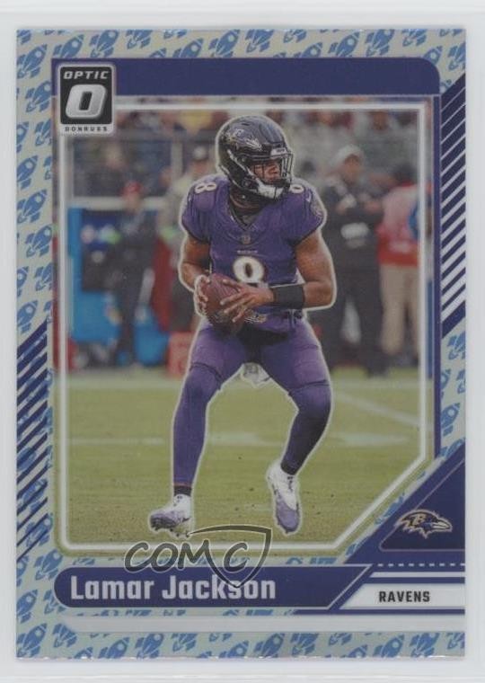 2024 Panini Donruss Optic Rocket Prizm Lamar Jackson #13 6a7