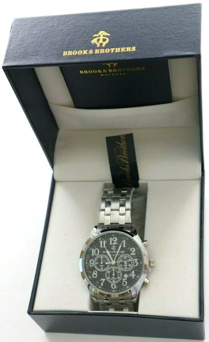 Brooks Brothers Men's All Stainless Steel Chronograph Watch Brooks Brothers Men's All Stainless Steel Chronograph Watch