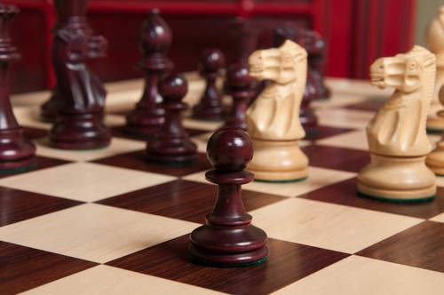 The Grandmaster Chess Set - Pieces Only - 4.0" King - Purpleheart Gilded - Picture 10 of 11