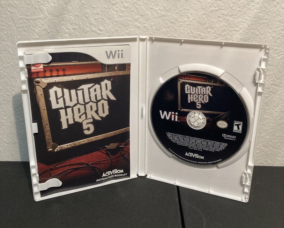 Guitar Hero 5 - Nintendo Wii Game, 85 Songs By 83 Artists