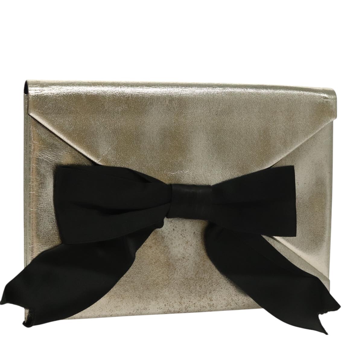 Borsa pochette SAINT LAURENT pelle oro nero originale 109284