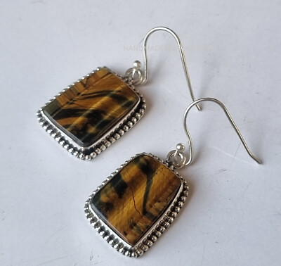 Amazing Neelite Jasper Earrings 925 Sterling Silver Handmade Gift For Her PG2492