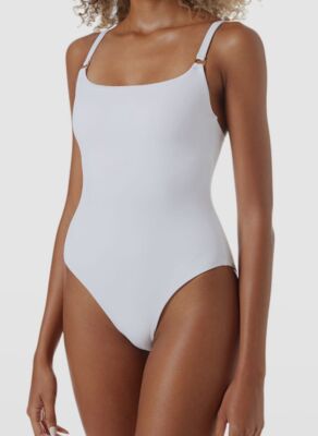 Melissa Odabash White Mesh One Piece Swimsuit One-piece Swimsuit