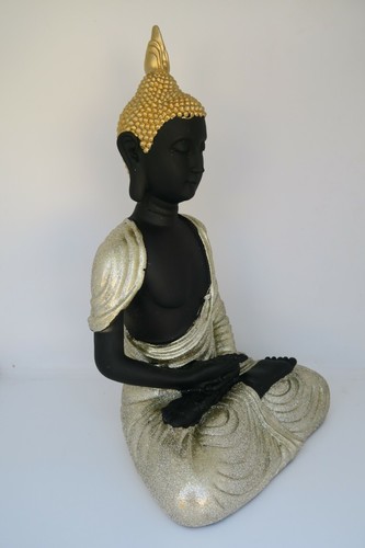RULAI Thai Buddha With Gold Glitter Statue Ornament Figurine Home Decor - Bild 3 von 9