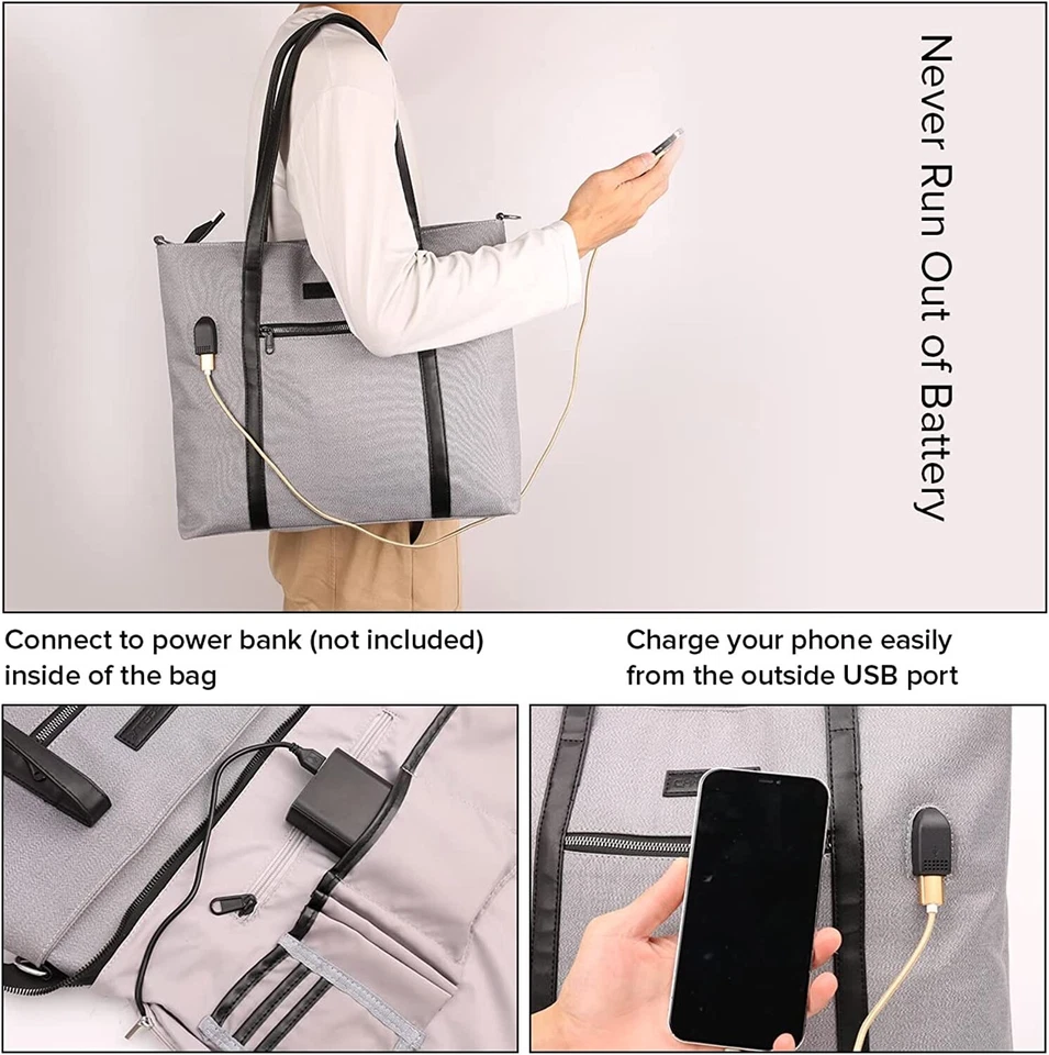 Chargella большая сумка с короткими ручками наплечная сумка для бизнеса офиса работы учителя сумочка - Изображение 4 из 4