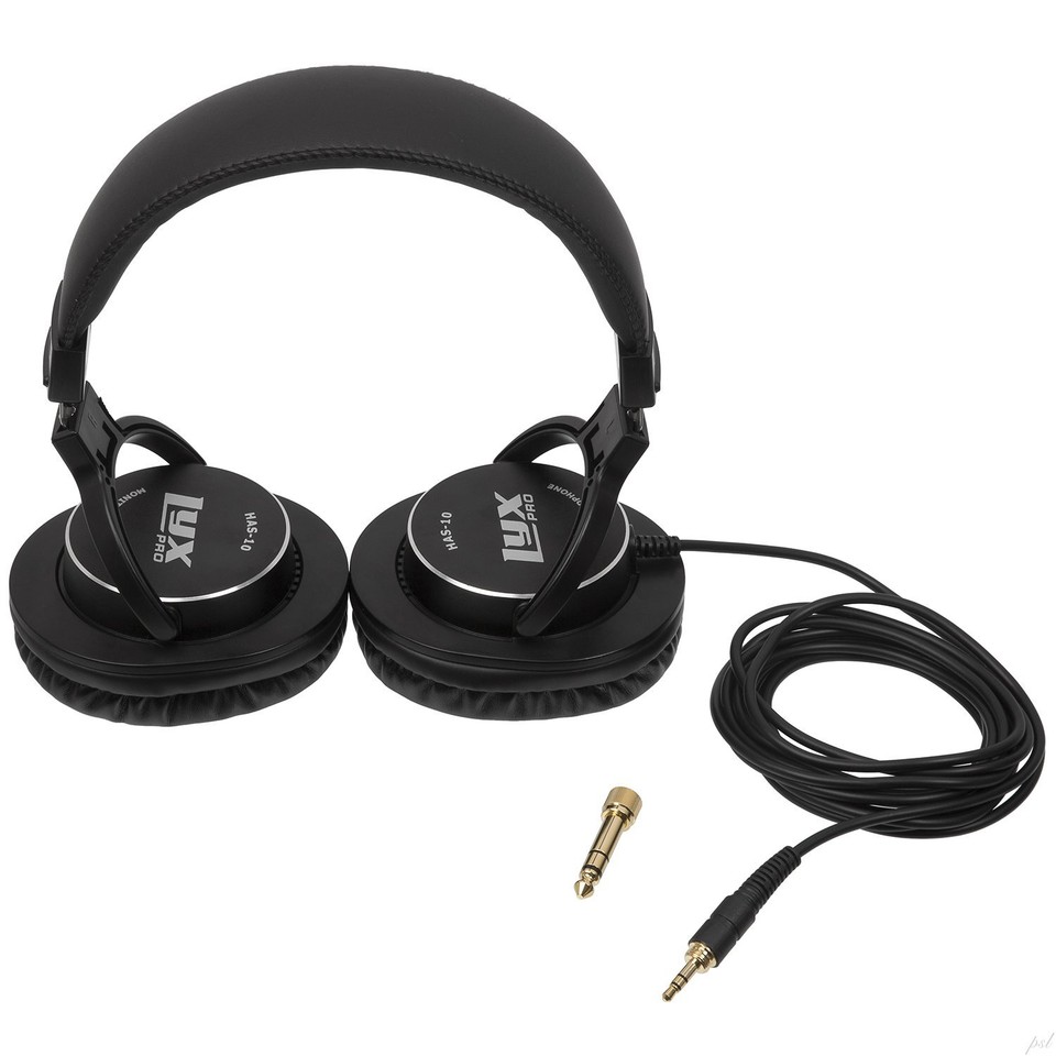 LyxPro HAS10 NoiseCanceling DJ Headphones, OverEar Studio Headphones, Black eBay