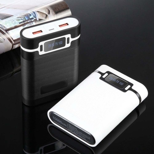 Dual USB Battery Box Kleine Powerbank Mit Schnellladung Tragbare Ladebank - Bild 2 von 12