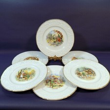 Rare Maddock Ultra Vitrified Robin Hood Plates x 6