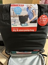 Skip Hop Tray Chic Dry  Store Pump Bag Black New