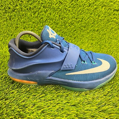 Nike KD GS Boys Size 7Y Blue Running Basketball Athletic Shoes
