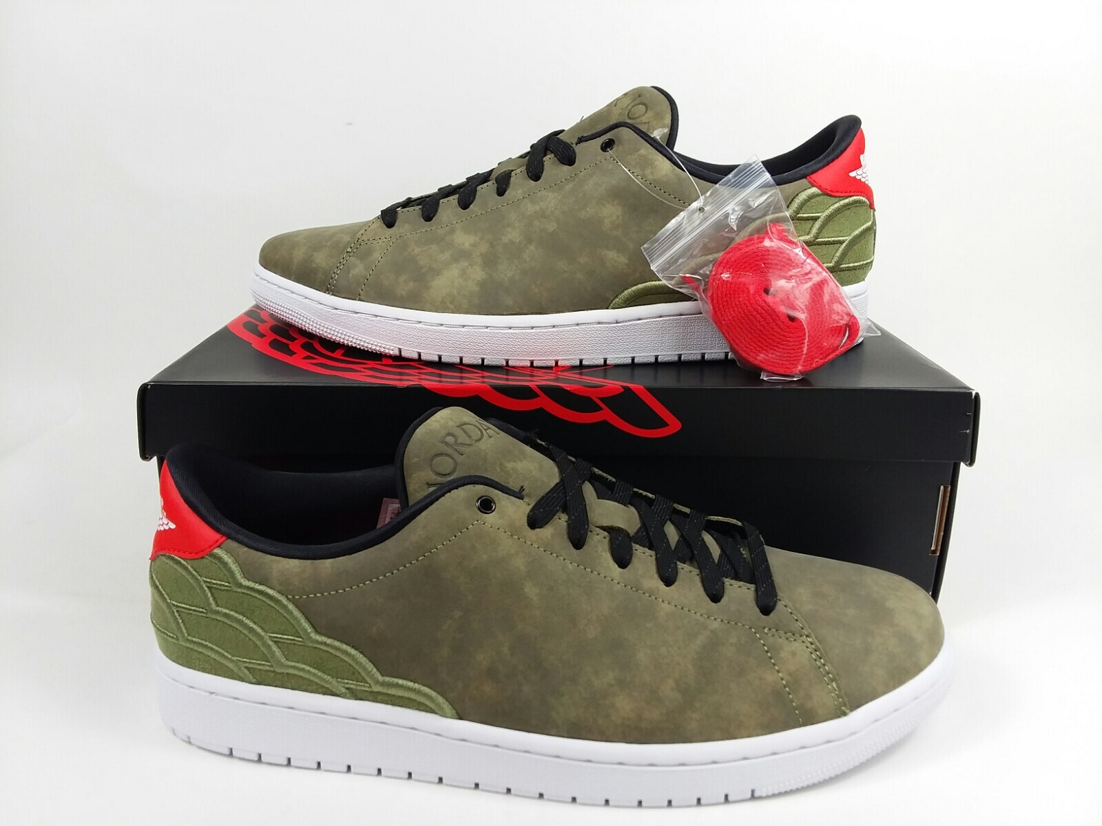 Nike Air Jordan 1 Centre Court Oil Green Sneakers DJ2756-300 Men's Size 12 NEW