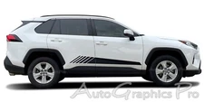 2019-2024 Toyota RAV4 Side Door Stripes SPLINTER 3M Vinyl Graphics Decals Kit