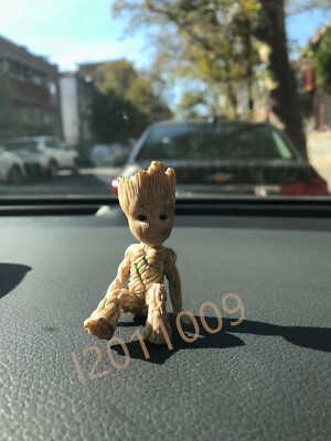 Baby Groot Figure Guardians of The Galaxy 2 Tree Man Baby Sitting Model Toy Gift