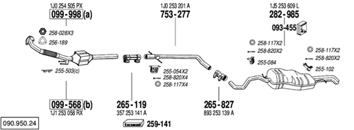 DOWNPIPE DECATA VW GOLF 4 LEON TOLEDO OCTAVIA A3 BORA TDI 90 100 110 150 130 - Afbeelding 5 van 6