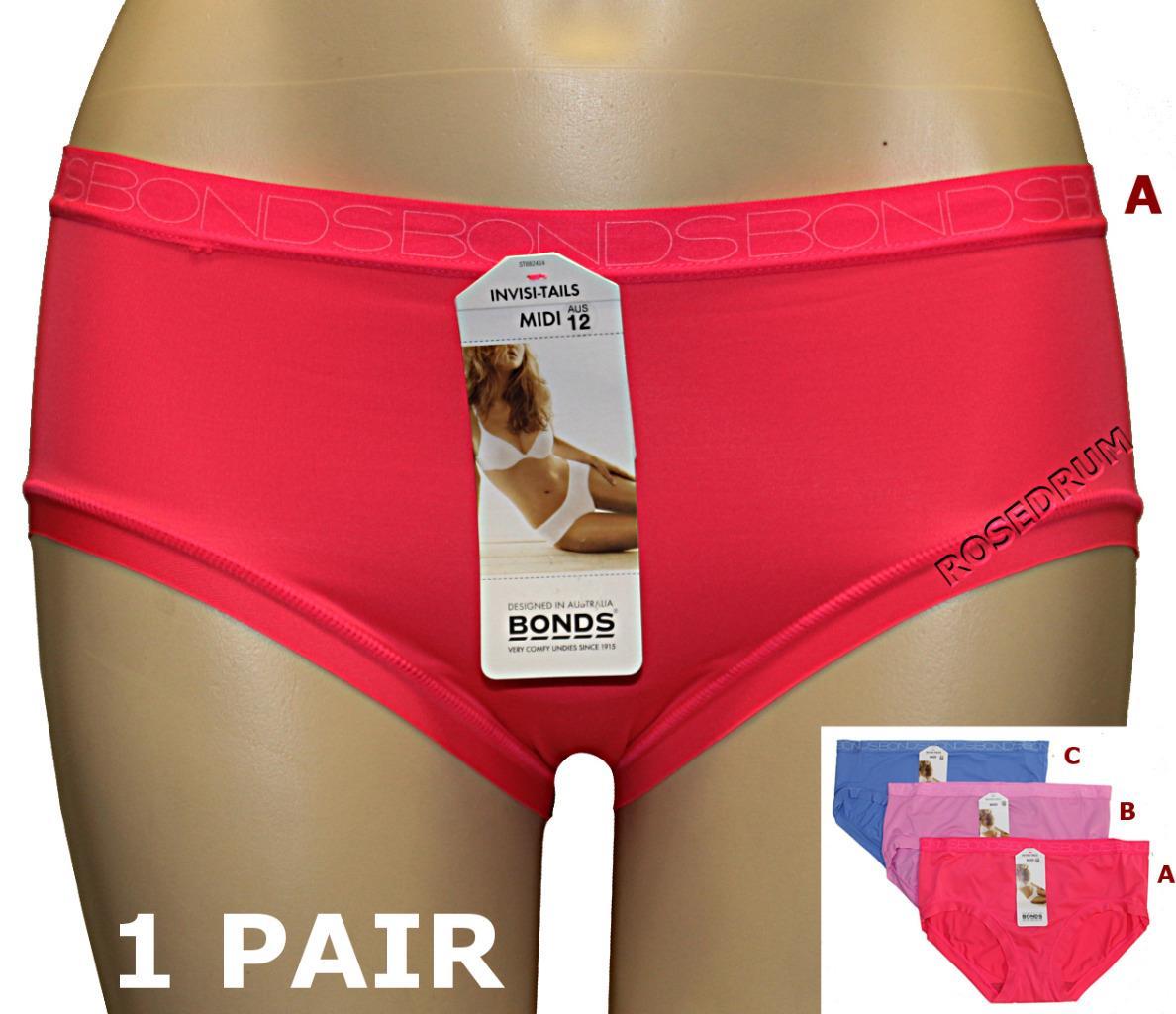 BONDS INVISI-TAILS MIDI PANTIES Women Plus Size 10,12,14,16,18 Briefs  Underwear