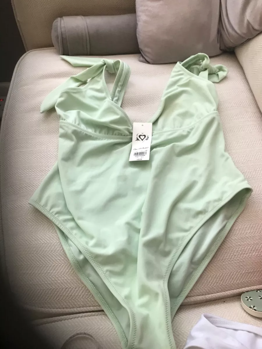BNWT AND DEFECT MINT GREEN MISS SELFRIDGE SWIMSUIT RRP 28 SIZE 14