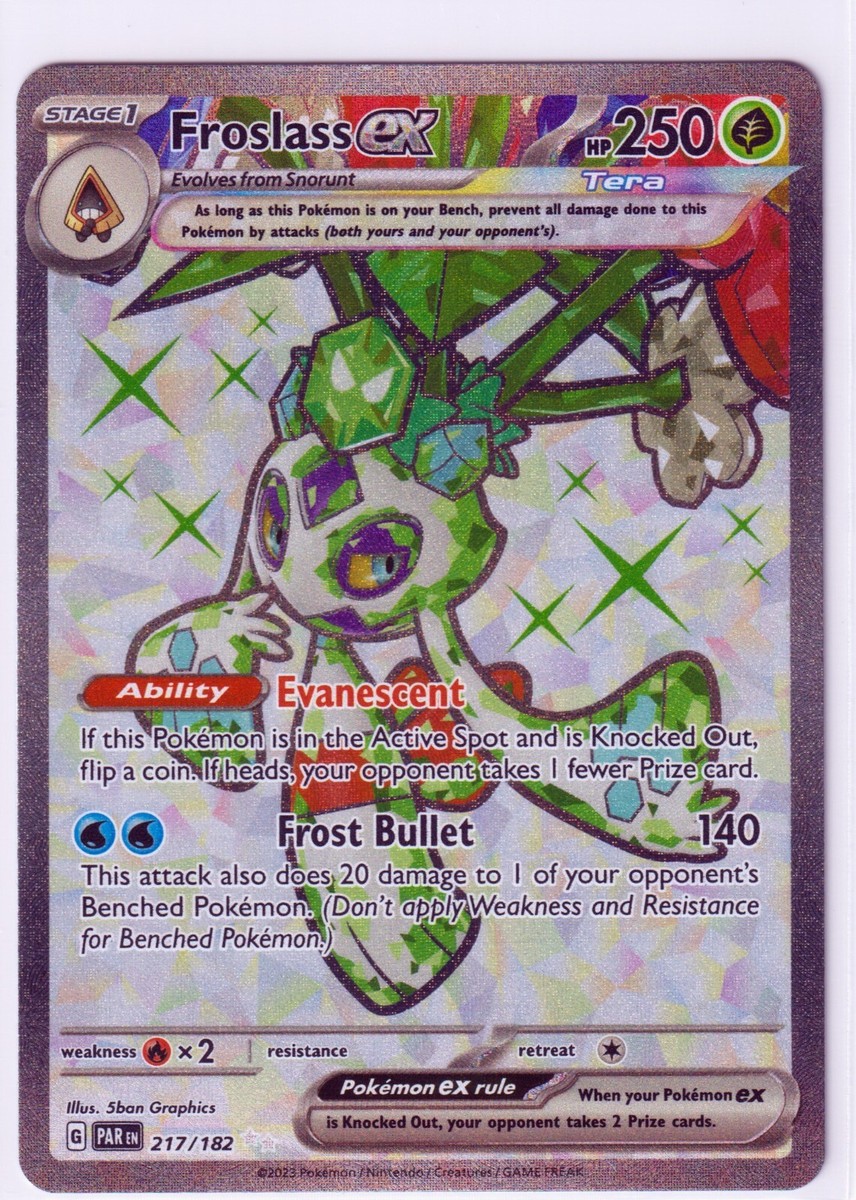 FROSLASS ex 217/182 FULL ART - PARADOX RIFT- POKEMON- RARE HOLO