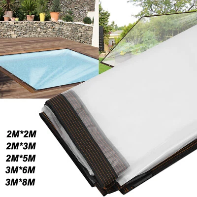 COSHALL Abdeckplane Transparente mit Ösen Wasserdicht Fensterplane Durchsichtige Plane