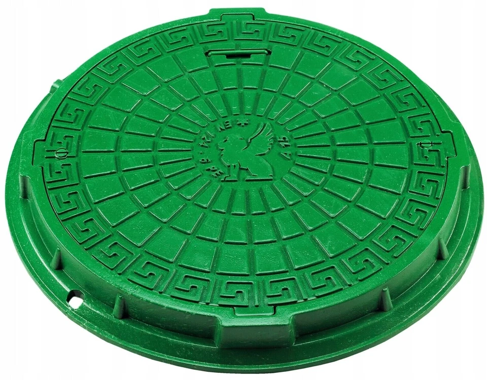 Schachtabdeckung Kanaldeckel Schachtdeckel DN600/750 A15 BabylonPlast™ Grün