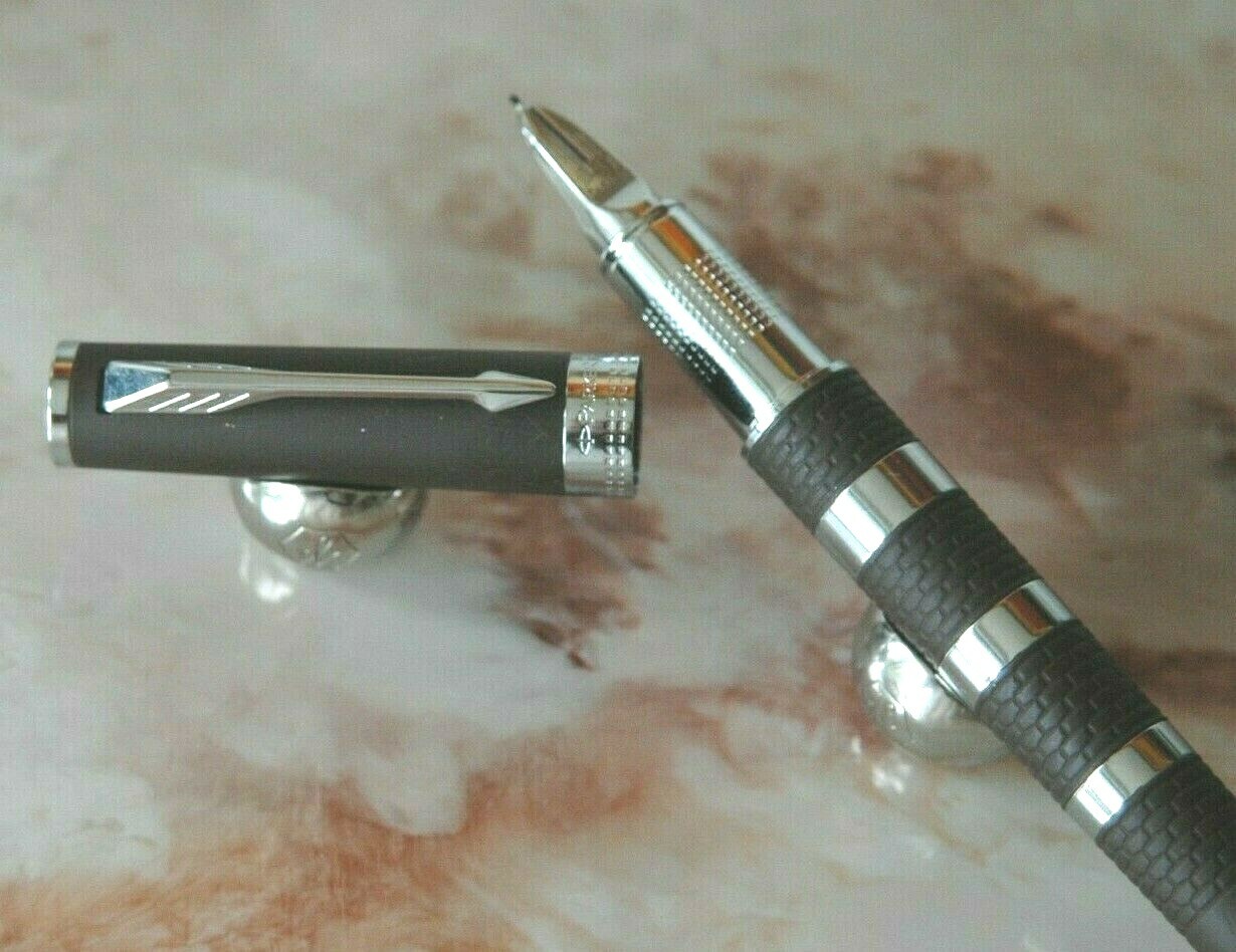 Stylo Parker Ingenuity 5th marron et laque caoutchouc d'exception pour signature