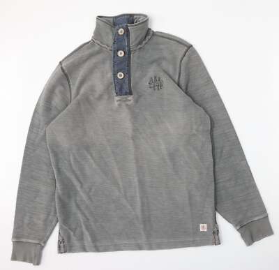 Stuff & Co Herren Sweatshirt Grau Baumwollmischung Größe M