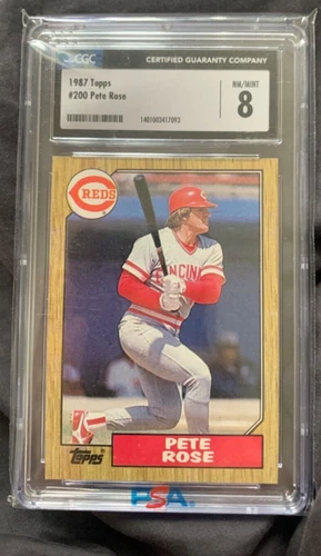 1987 Topps - #200 Pete Rose CGC 8