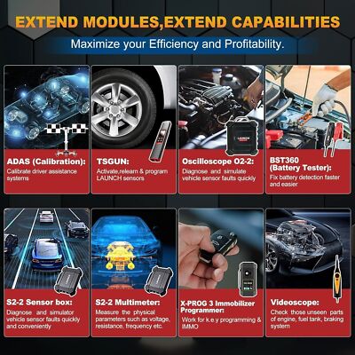 LAUNCH X431 PROS V V5.0 PRO5 Valise Diagnostic Auto Multimarque Tous Systèmes FR - Foto 8