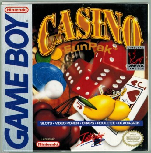 Casino FunPak (Nintendo Game Boy, 1993) with Box & Manual - Bild 1 von 9