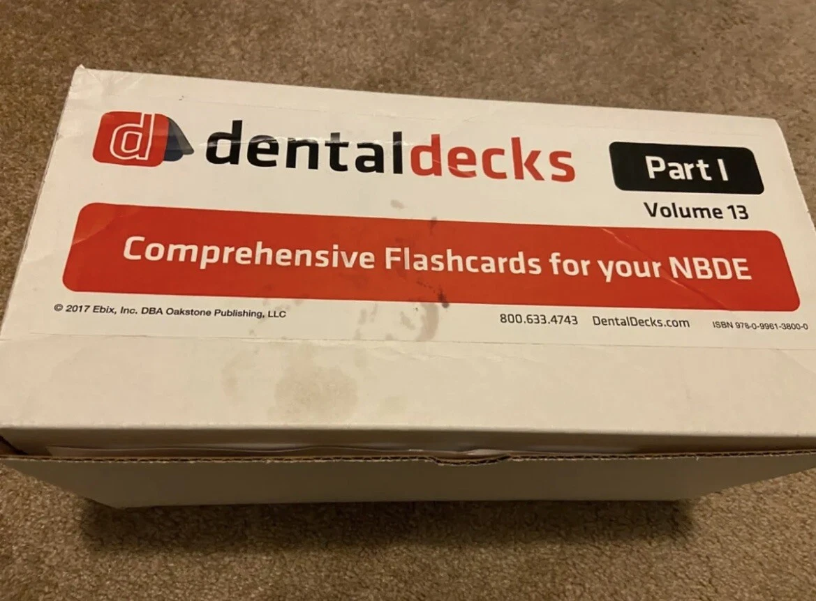 DENTAL DECKS NBDE PART 1 - VOLUME 13 (2017 edition) | eBay