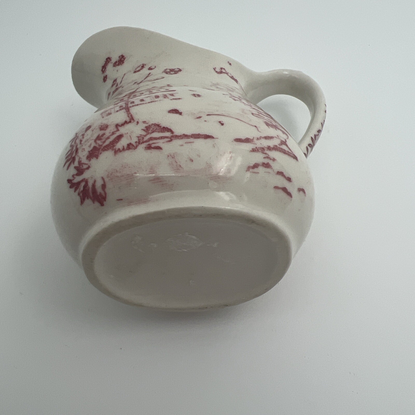 Royal Staffordshire Mini Creamer Tonquin Red Transferware *READ*