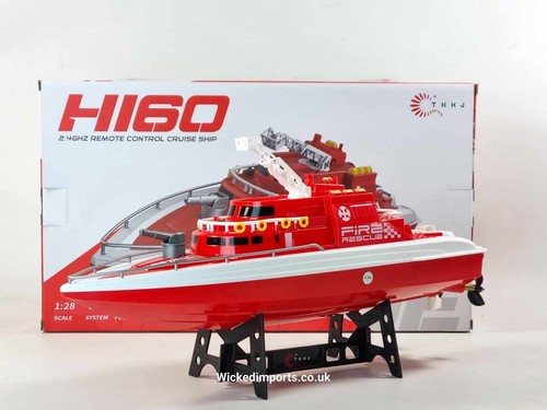 RC Water Spray Speed Boat H160 - 20KM/H Fire Rescue Toy for Kids - Picture 9 of 20