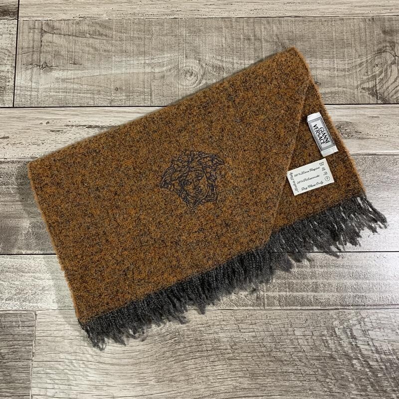 Gianni Versace Medusa Lana Vergine wool Scarf Italy… Gem