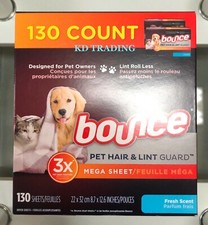 BOUNCE Pet Hair & Lint Guard MEGA Dryer Sheet...