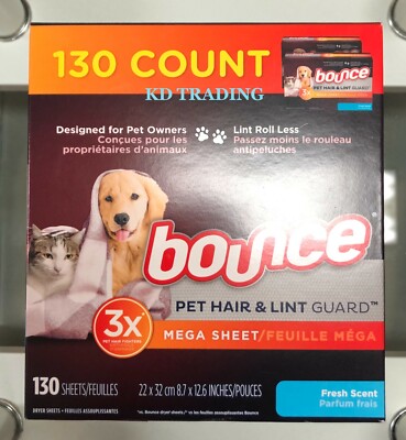 Save on Bounce Pet Hair & Lint Guard Mega Dryer Sheets Unscented Order Online De