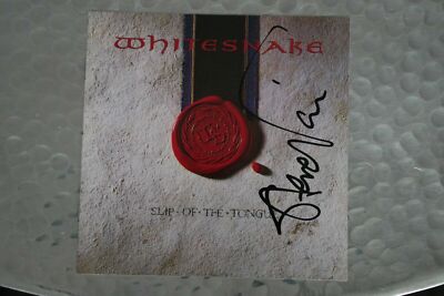 Whitesnake (Steve Vai) - Slip of the Tongue CD Album signed/autograph/signiert